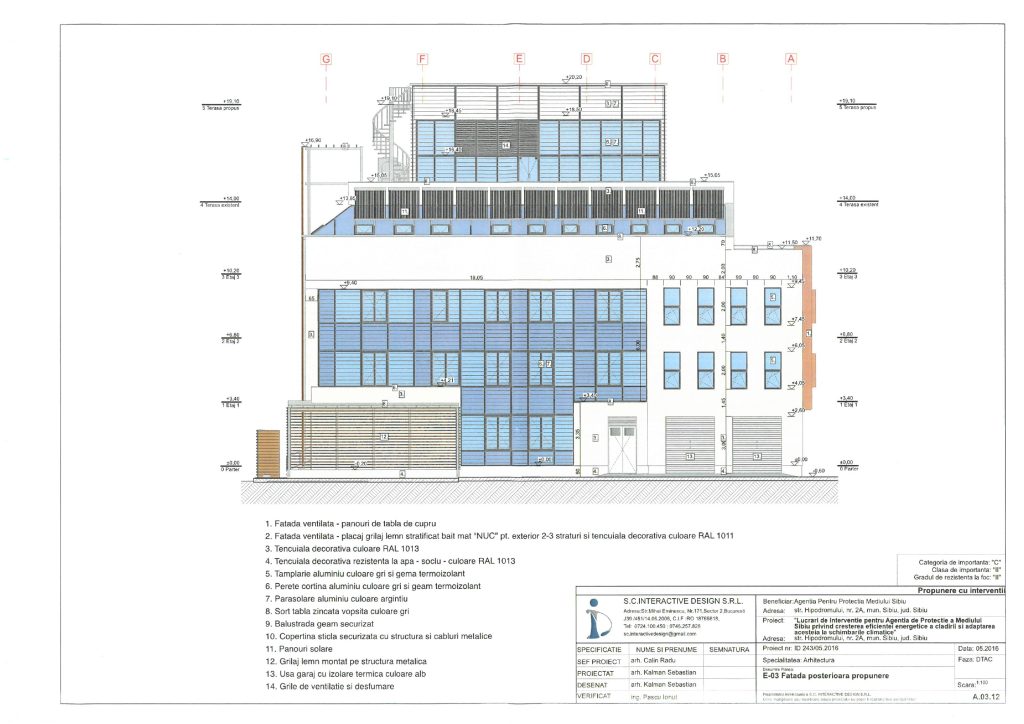 Adaptarea constructivă și energetică a sediului APM Sibiu 3